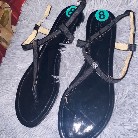 Black coach sandals - Picture 5 of 5